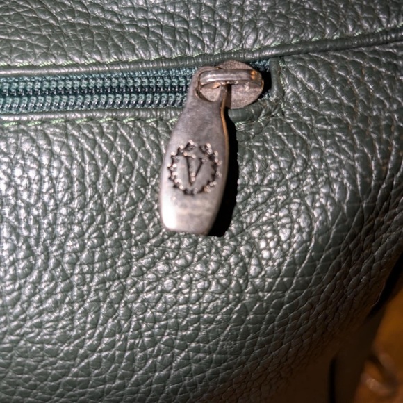 Vintage Valentina Italian leather Green/Brown with Classic Hobo Design - Picture 9 of 12